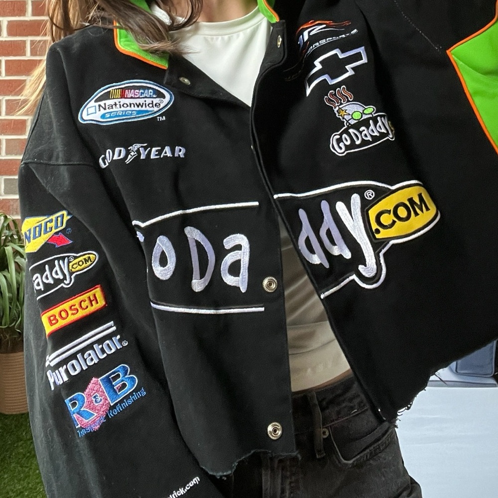 Go Daddy Cropped NASCAR Jacket